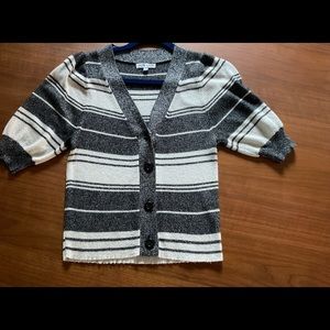 Vox Lux metallic thread knit top